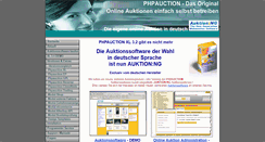 Desktop Screenshot of phpauction.onsite.org